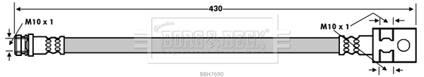 Furtun frana BBH7690 BORG & BECK