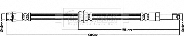 Furtun frana BBH8330 BORG & BECK