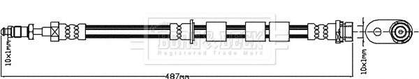 Furtun frana BBH8370 BORG & BECK