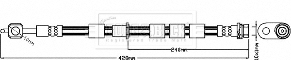Furtun frana BBH8372 BORG & BECK