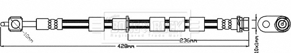 Furtun frana BBH8377 BORG & BECK