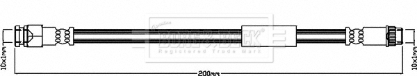 Furtun frana BBH8476 BORG & BECK