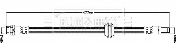 Furtun frana BBH8490 BORG & BECK