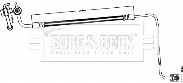 Furtun frana BBH8497 BORG & BECK