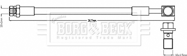 Furtun frana BBH8505 BORG & BECK