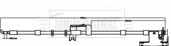 Furtun frana BBH8508 BORG & BECK