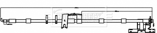 Furtun frana BBH8509 BORG & BECK