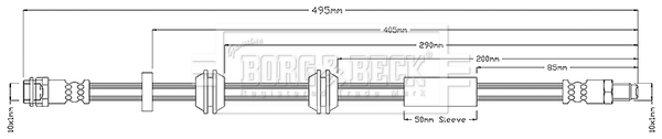 Furtun frana BBH8681 BORG & BECK
