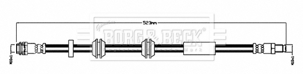 Furtun frana BBH8683 BORG & BECK
