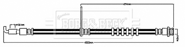 Furtun frana BBH8685 BORG & BECK