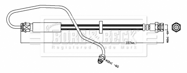 Furtun frana BBH8716 BORG & BECK
