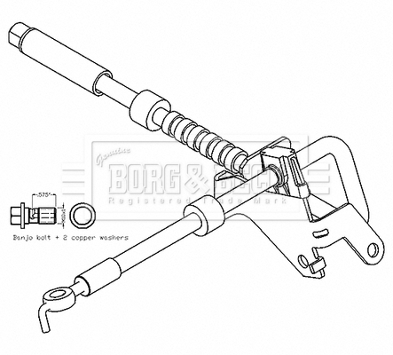 Furtun frana BBH8798 BORG & BECK