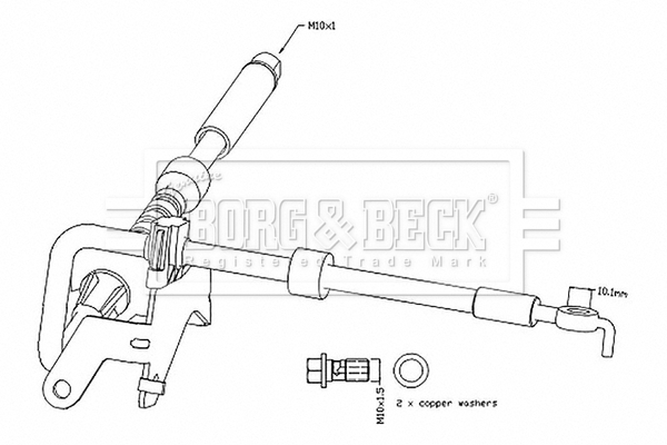 Furtun frana BBH8799 BORG & BECK