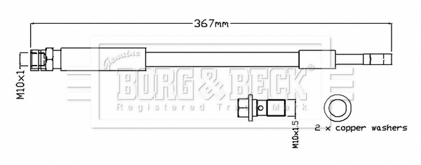 Furtun frana BBH8805 BORG & BECK