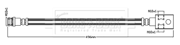 Furtun frana BBH8820 BORG & BECK
