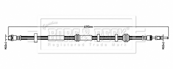 Furtun frana BBH8839 BORG & BECK