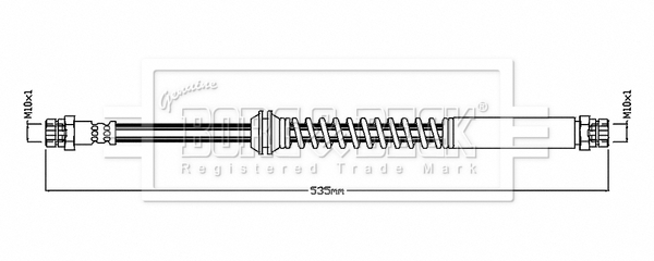 Furtun frana BBH8861 BORG & BECK
