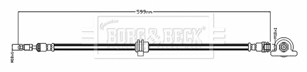 Furtun frana BBH8891 BORG & BECK