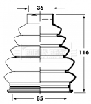 Ansamblu burduf, articulatie planetara BCB2360 BORG & BECK