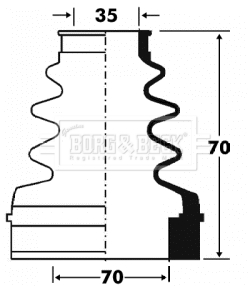 Ansamblu burduf, articulatie planetara BCB2880 BORG & BECK
