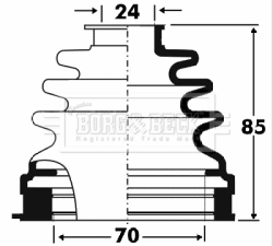 Ansamblu burduf, articulatie planetara BCB2881 BORG & BECK