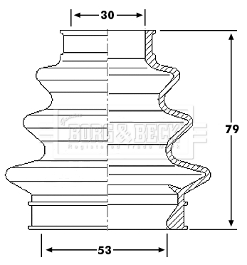 Ansamblu burduf, articulatie planetara BCB6208 BORG & BECK