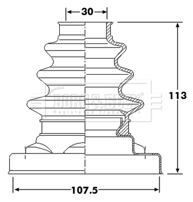 Ansamblu burduf, articulatie planetara BCB6218 BORG & BECK