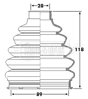 Ansamblu burduf, articulatie planetara BCB6229 BORG & BECK
