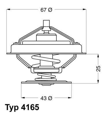 Termostat,lichid racire WAL-416579 MDR