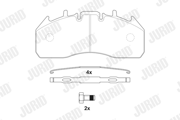 Set placute frana,frana disc 2917409560 JURID