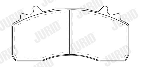 Set placute frana,frana disc 2931509560 JURID