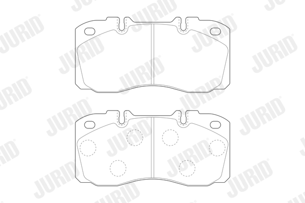 set placute frana,frana disc 2937409560 JURID