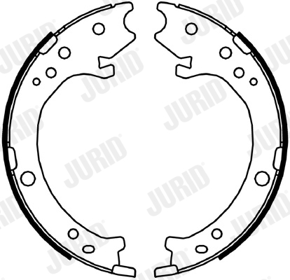 Set saboti frana, frana de mana 362637J JURID