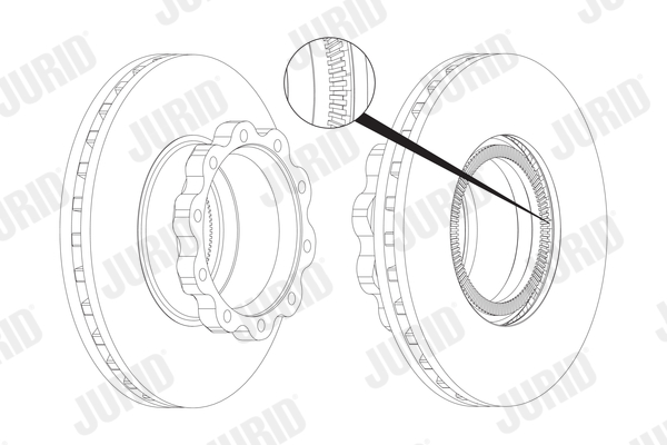 Disc frana 567407J JURID