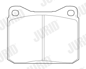 set placute frana,frana disc 571255J JURID