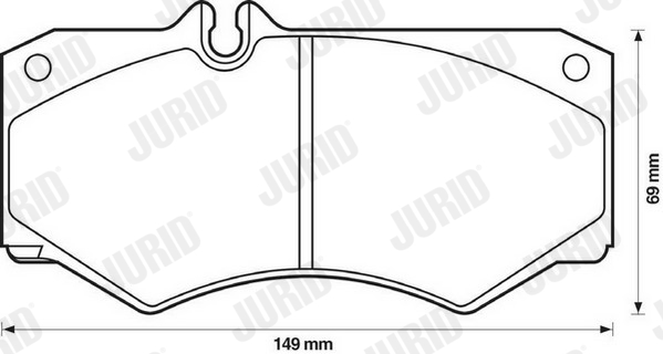 set placute frana,frana disc 571272J JURID
