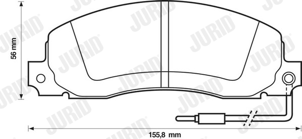 set placute frana,frana disc 571306J JURID