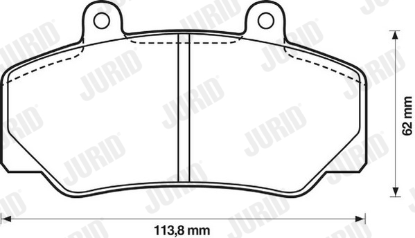 set placute frana,frana disc 571370J JURID