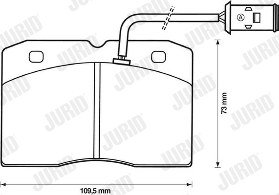 set placute frana,frana disc 571422J JURID