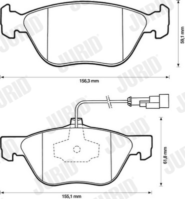 Set placute frana,frana disc 571884J JURID