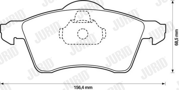 Set placute frana,frana disc 571934J JURID