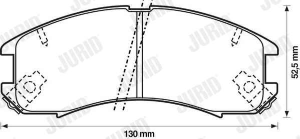 set placute frana,frana disc 572317J JURID