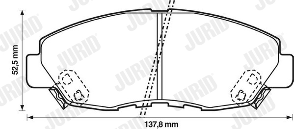 set placute frana,frana disc 572349J JURID