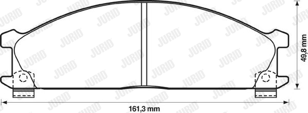 set placute frana,frana disc 572373J JURID