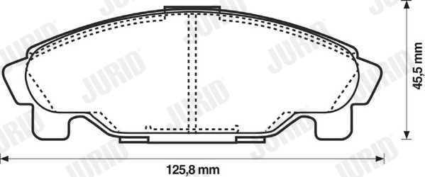 set placute frana,frana disc 572409J JURID