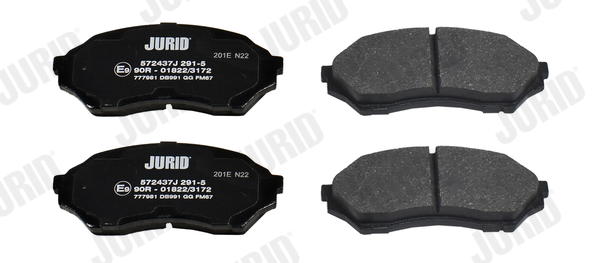 set placute frana,frana disc 572437J JURID