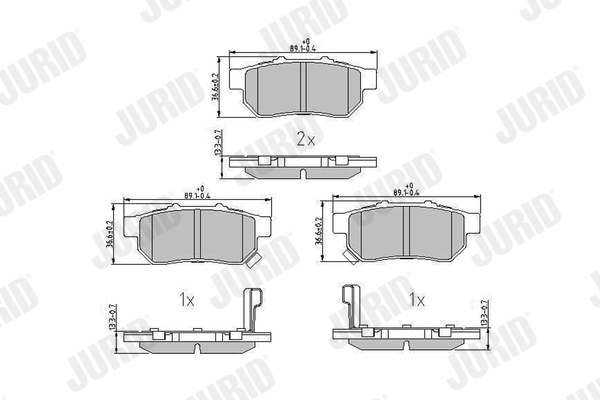 Set placute frana,frana disc 572473J JURID