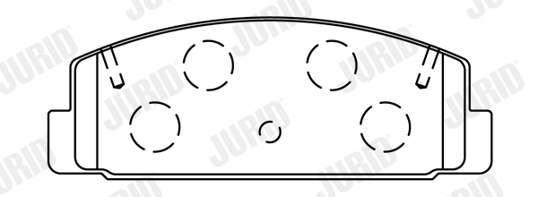 Set placute frana,frana disc 572490J JURID