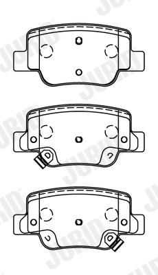Set placute frana,frana disc 572623J JURID