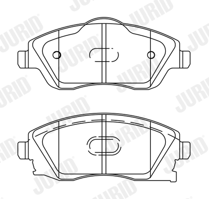 Set placute frana,frana disc 573011J JURID